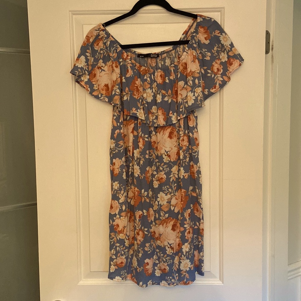 Rebel Sugar Floral Dress; Size M; Worn once; Brand new condition.